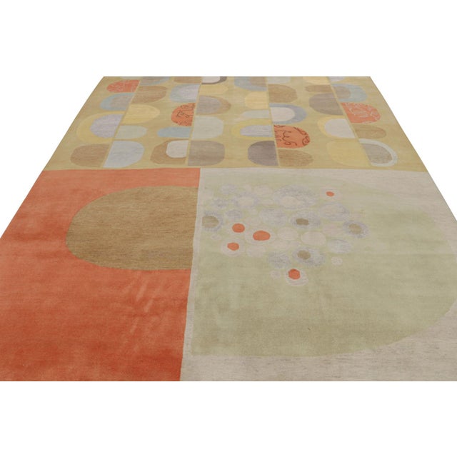 Rug & Kilim X Jenn Ski Mid-Century Modern Style Rug With Polychromatic Patterns For Sale In New York - Image 6 of 7