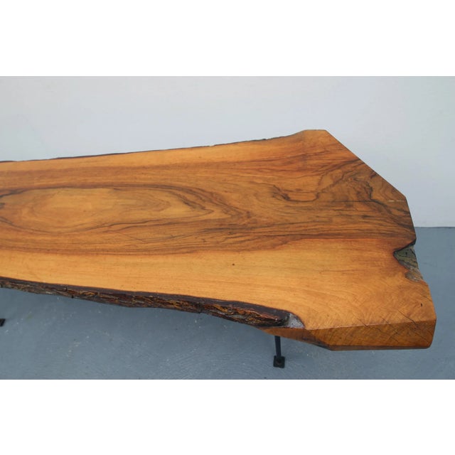 Wood Mid-Century German Walnut Coffee Table, 1950s For Sale - Image 7 of 10