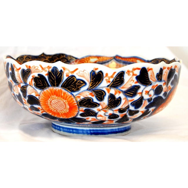 Porcelain Bowl Japanese Imari For Sale - Image 5 of 5