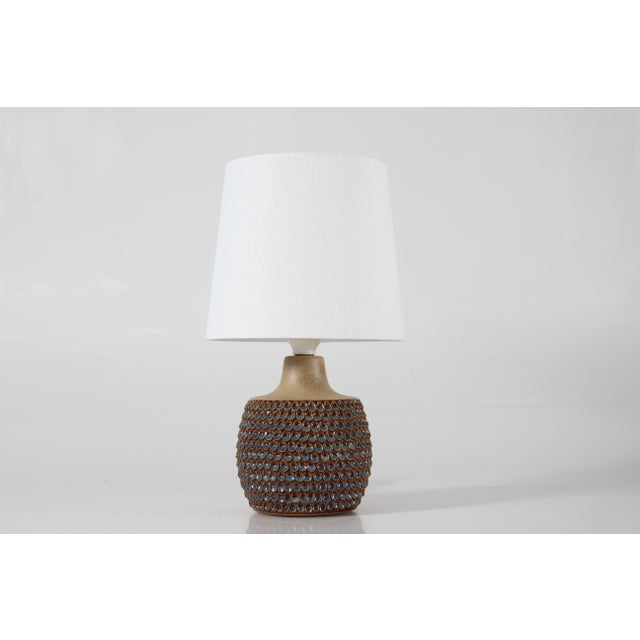 Modern Danish Stoneware Table Lamp with Drop Shaped Design from Søholm, 1960s For Sale - Image 11 of 11