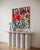A color laden and bold modern abstract painting by Virginia artist Roderick Coles. The mixed medium work is performed on...