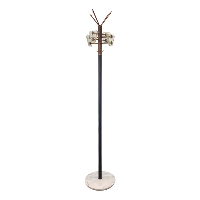 Vintage Italian Coat & Hat Stand in the style of Max Inbrand, 1950s For Sale