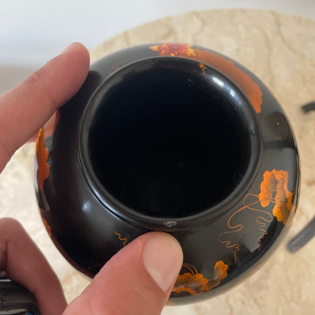 Vintage Dotasco Japanese Lacquer Vase For Sale In Philadelphia - Image 6 of 6