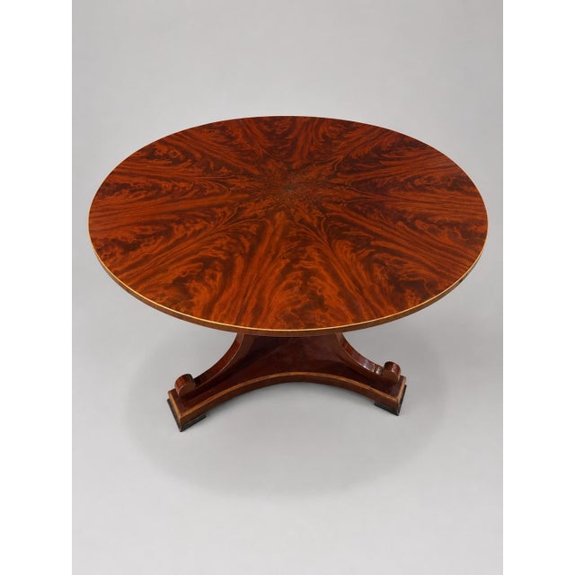 Spectacular English Regency Flame Mahogany Starburst Tilt-Top Breakfast Table For Sale - Image 9 of 16