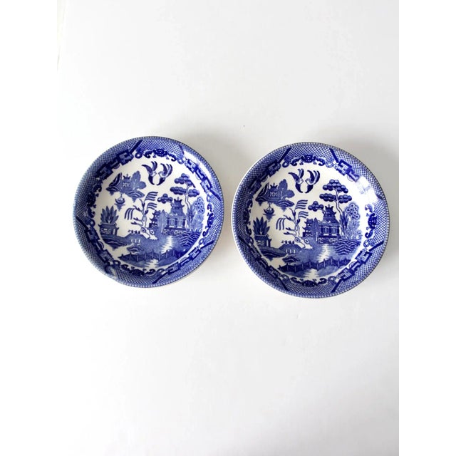 Vintage Blue Willow Bowls Pair For Sale - Image 11 of 11