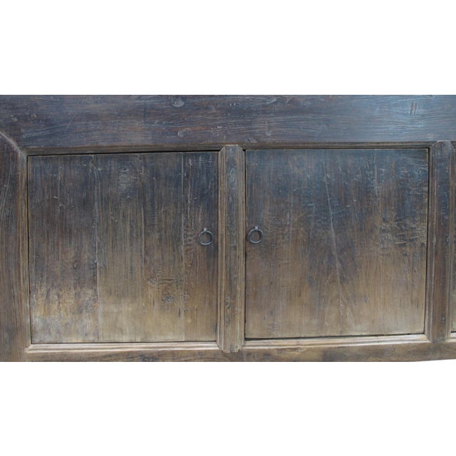 Wood Vintage Distressed Reclaimed Wood Sideboard Cabinet 26 For Sale - Image 7 of 11
