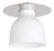 Regina Andrew Mixer Glass Flush Mount, Polished Nickel For Sale