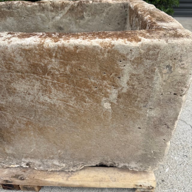 Early 20th Century Antique Limestone Trough 51626b 35"w For Sale - Image 5 of 7