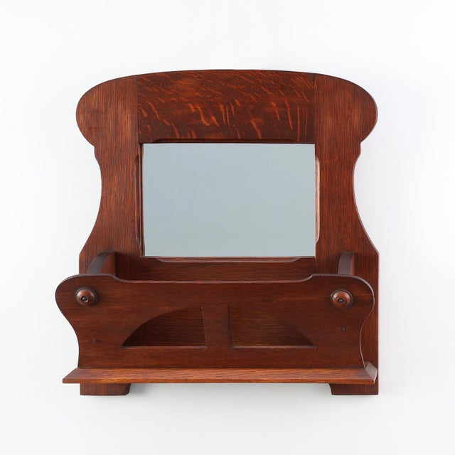 Art Nouveau Letter Holder in Oak, France, 1910s For Sale - Image 12 of 12