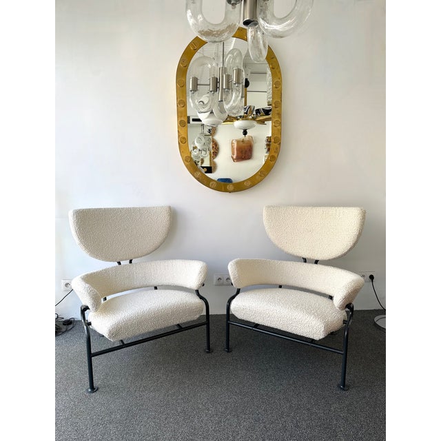 Metal Pair of Armchairs Pl19 by Franco Albini for Poggi, Italy, 1960s For Sale - Image 7 of 14