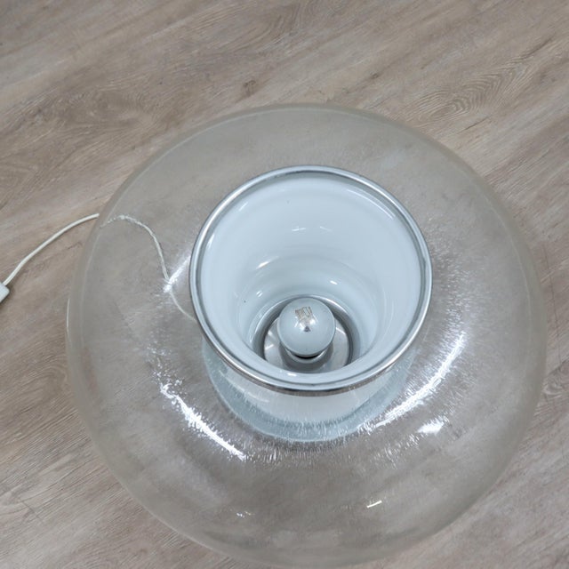 Space Age Pulegoso Murano Glass Table Lamp, 1960s For Sale - Image 9 of 10