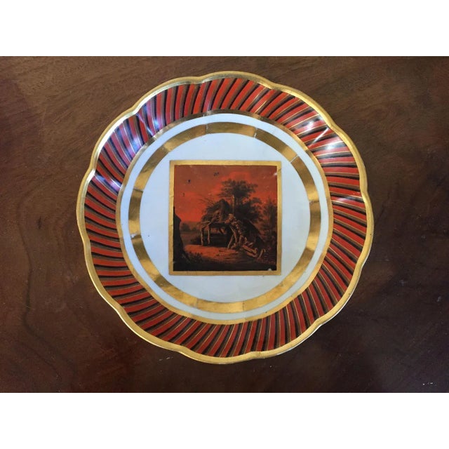 Ceramic 1800s English Georgian Derby Porcelain Plate For Sale - Image 7 of 10