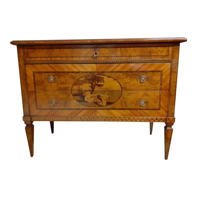 Mid 20th-Century Inlaid Italian Chest of Drawers For Sale - Image 11 of 13