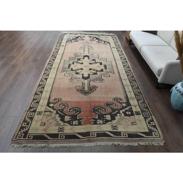 Persian 1970s Vintage Persian Handmade Wool Cotton Runner Rug For Sale - Image 3 of 11