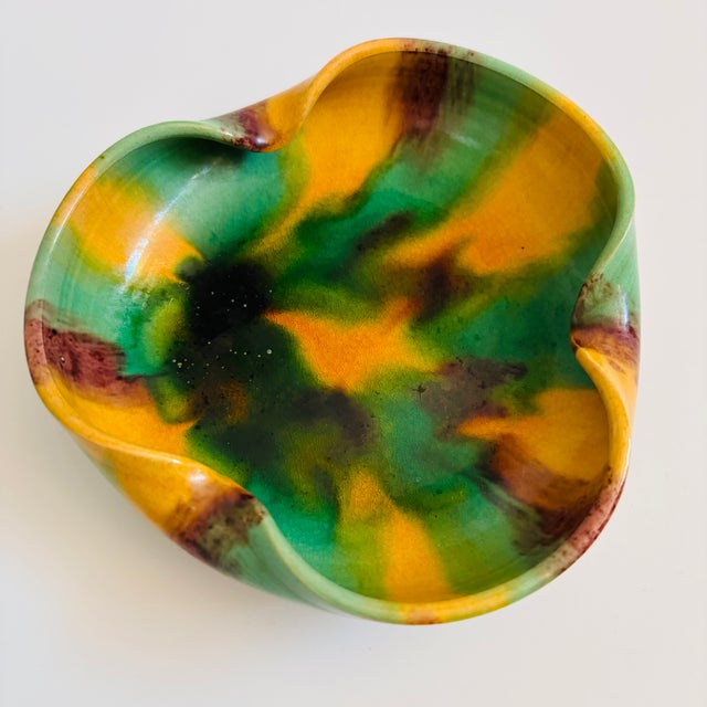 Mid 20th Century MCM Handmade Pottery Tray For Sale - Image 5 of 10