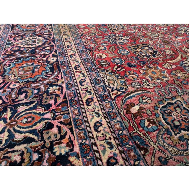 Early 20th Century Early 20th Century Traditional Persian Meshed Rug - 10'8" x 14'1" For Sale - Image 5 of 7