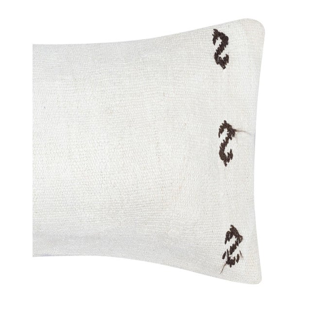 Traditional 14"x24" Vintage Kilim Cushion Cover. Turkish Pillowcase. Lumbar Pillow Cover For Sale - Image 3 of 4