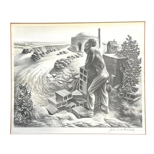 John Stockton De Martelly (American, 1903–1979) Looking at the Sunshine, 1942 Signed in pencil Edition of 250 One form...