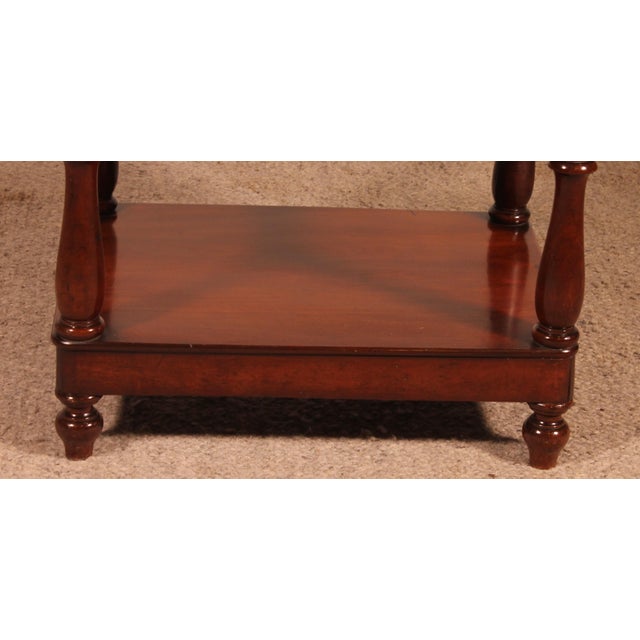 Charming small 19th-century solid mahogany shelf This shelf is composed of three solid mahogany shelves, each with...