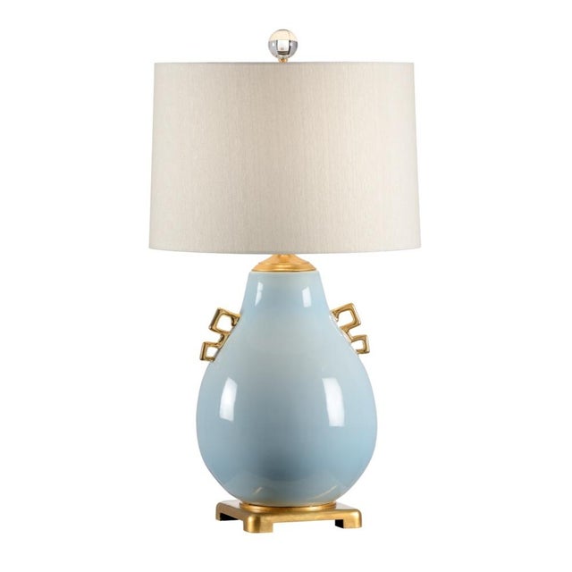 Wildwood Wildwood Ming Table Lamp - Powder Blue For Sale - Image 4 of 4