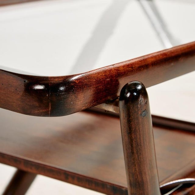 Metal Alder Wood Trolley by Cesare Lacca for Cassina, 1950s For Sale - Image 7 of 14