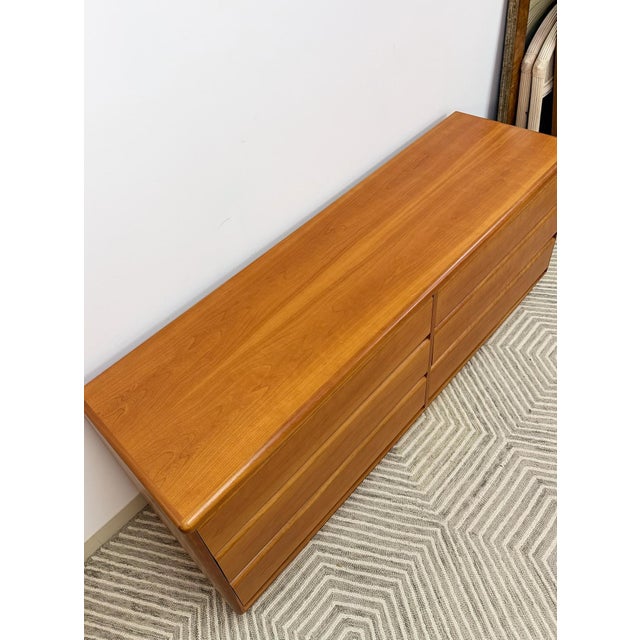 1970s Mid Century Modern Teak Dresser by Mobican, Danish Teak, Made in Denmark Console For Sale - Image 14 of 15