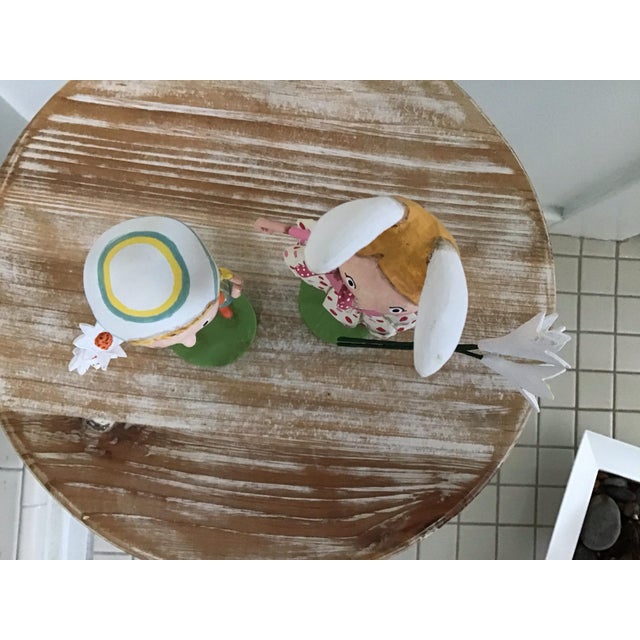 Hand Painted Figurines by Lori Mitchell for Esc Set of Two For Sale In Los Angeles - Image 6 of 6