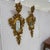 Pair Vintage Mid Century Italian Florentine Gold Gilt Wall Mirrors Sconce Style For Sale - Image 4 of 12