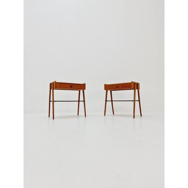 Mid-Century Danish Teak Nightstands, 1960s, Set of 2 For Sale - Image 12 of 12