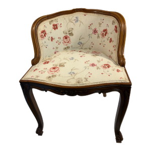 Vintage French Vanity Slipper Chair