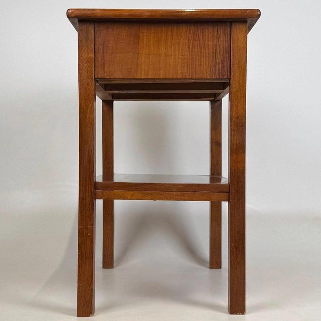 Antique English Edwardian Teak Side Table For Sale - Image 4 of 13