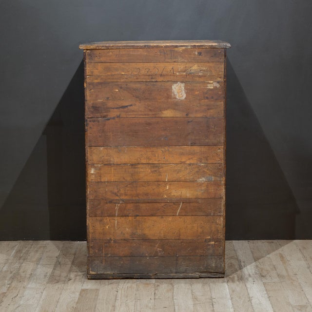 Antique 36 Drawer Printer's Typeset Industrial Cabinet c.1910-1920 For Sale - Image 10 of 10