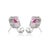 Contemporary 1.64ct Ruby & Double Halo Diamond Earrings in 14k Gold- 2 Pieces For Sale - Image 10 of 17