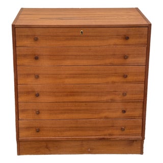 1960s Danish Modern Style Teak Five-Drawer Dresser For Sale