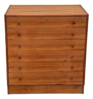 1960s Danish Modern Style Teak Five-Drawer Dresser