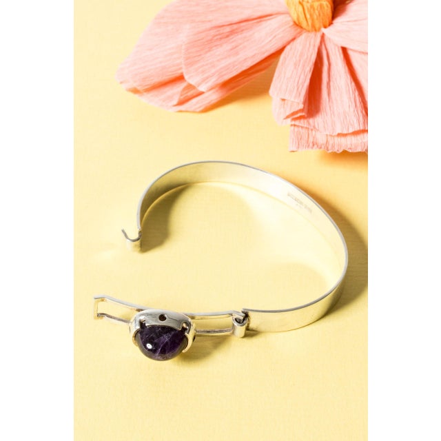 Metal Mid-Century Silver Bracelet from Martti Viikinniemi, 1967 For Sale - Image 7 of 9