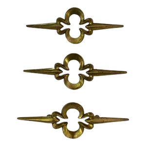 60s / 70s Mid-Century Replacement Hardware Brass - Set of 3