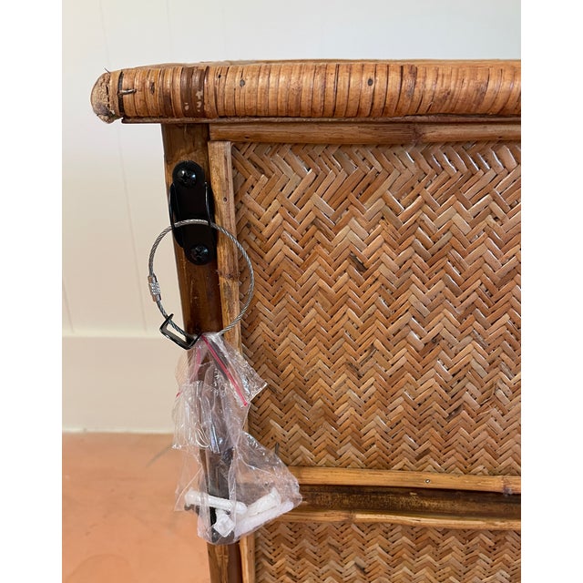 Transitional Bamboo Rattan Chest For Sale - Image 3 of 5