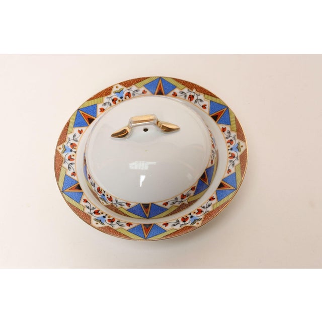 Set of Five Art Deco Bohemian Czechoslavakia Porcelain Serving Pieces by Mepoco For Sale - Image 10 of 18