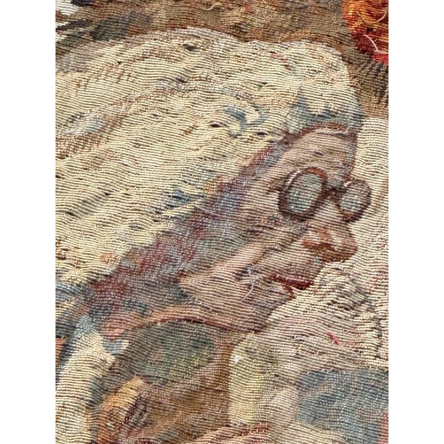 Antique French Silk Beauvais Tapestry by Georges Leroux, 1930s For Sale - Image 14 of 18