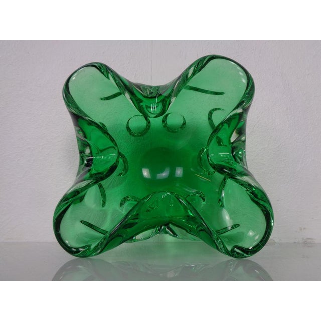 Green Sommerso Murano Glass Ashtray, Italy, 1960s For Sale - Image 13 of 18