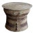Monumental Cast Bronze Rain Drum Side Table Sculptural Patinated Finish For Sale