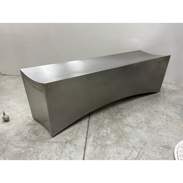 Monolithic Stainless Steel Bench For Sale - Image 4 of 10