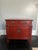 Chinoiserie Late Qing Red Lacquer Elmwood Accent Cabinet - Northern China For Sale - Image 3 of 11