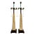 Vintage Hollywood Regency Coquina Stone Obelisk Lamps – A Pair For Sale