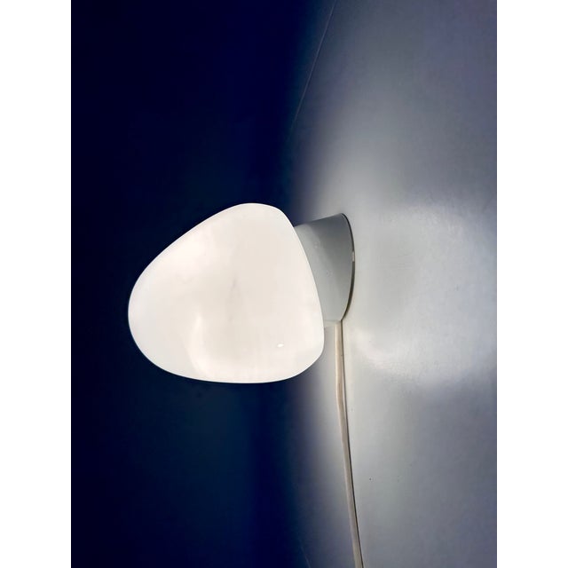 Strawberry Porcelain & Opaline Glass Wall Lamp by Wilhelm Wagenfeld for Lidner, Germany, 1950s For Sale - Image 10 of 16