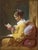 Young Girl Reading Art Print, French Rococo Portrait by Jean-Honoré Fragonard - 36" X 48" For Sale