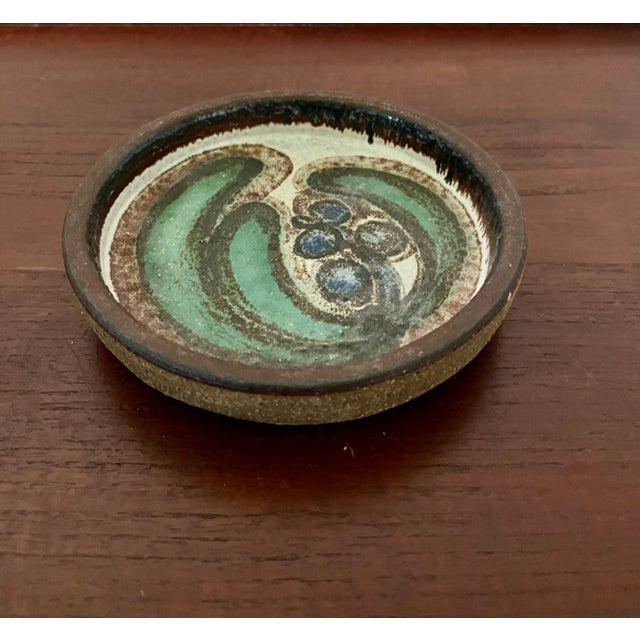 Midcentury Scandinavian modernist design ceramic platter from Soholm Denmark. , with a slightly chamotte like texture....