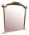 Large Antique English Gilt Overmantle Mirror For Sale