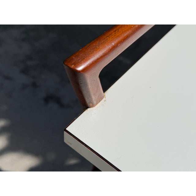 Mid 20th Century Modern Sculptural Wood Side Table For Sale - Image 9 of 10